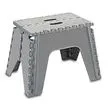 12" E-Z Foldz Step Stool Grey